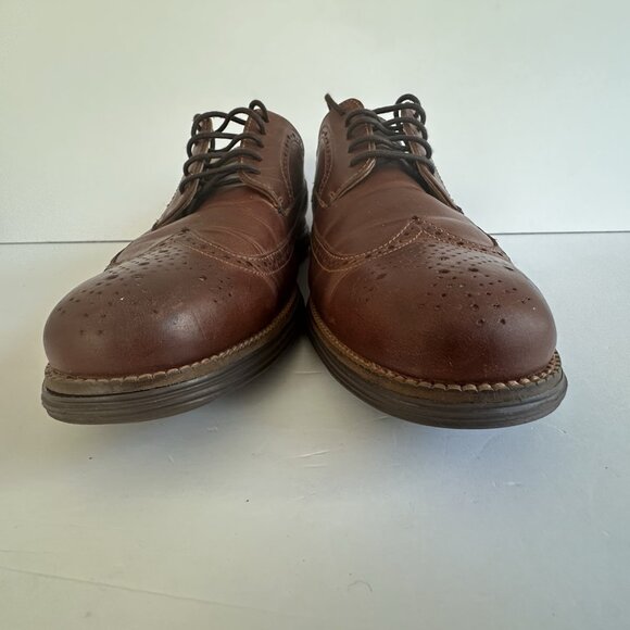 Cole Haan Mens Original Grand Wingtip Oxford Brown Shoes C27845 Sz 12 M - Picture 4 of 11